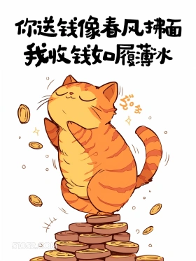 你送钱像春风拂面,我收钱如履薄冰 猫猫 收转账 高情商答复 搞笑文案