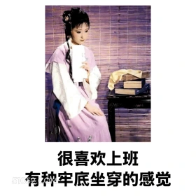 很喜欢上班，有种牢底坐穿的感觉 红楼梦 影视追剧 搞笑表情 林黛玉 打工人
