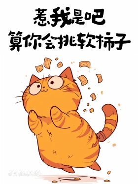 惹我是吧，算你会挑软柿子 猫猫 有梗 搞笑文案