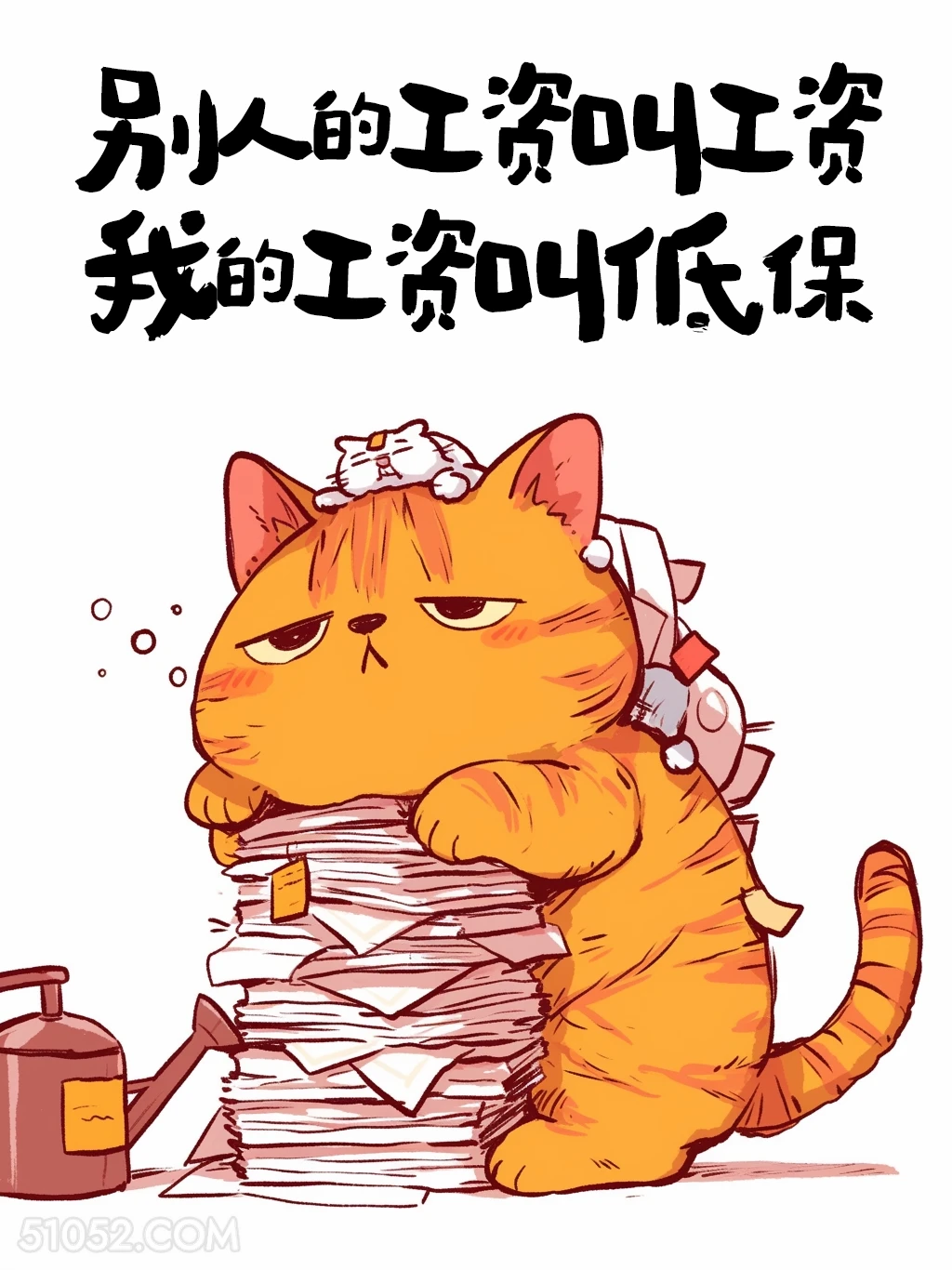 别人的叫工资，我的叫低保 猫猫 发工资啦 打工人 搞笑文案