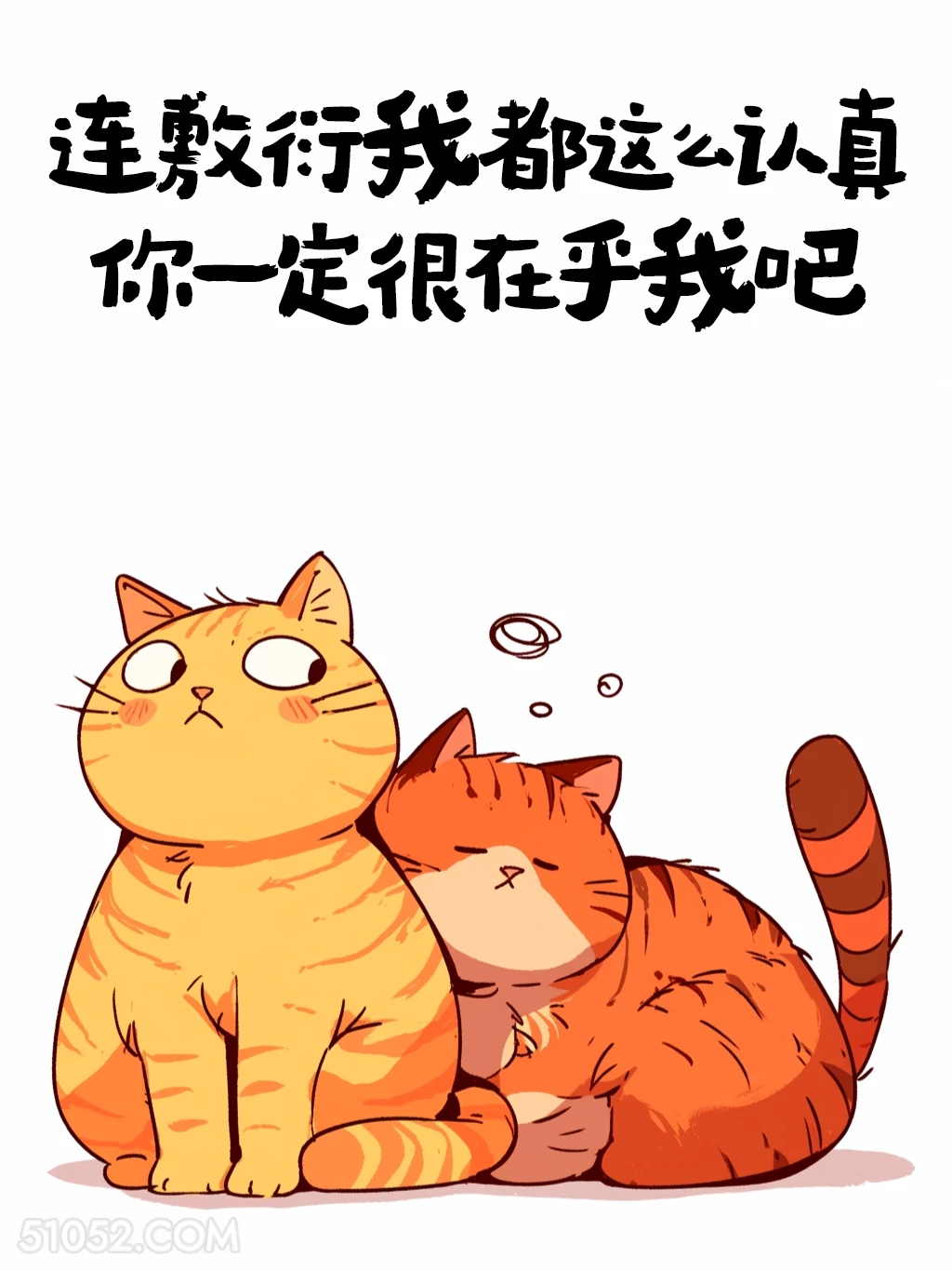 敷衍我都这么认真，你肯定很在乎我 猫猫 笑死了 发朋友圈 搞笑文案