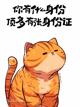 你有什么身份，顶多有张身份证 猫猫 怼人 搞笑文案