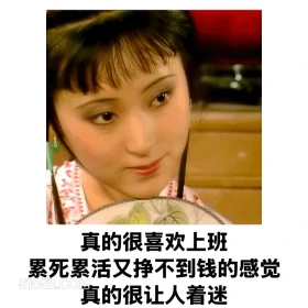 累死累活又挣不到钱的感觉真让人着迷 红楼梦 影视追剧 搞笑表情 林黛玉 打工人