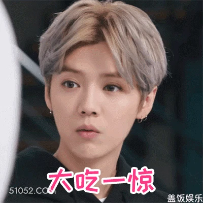 大吃一惊 鹿晗 明星 歌手 演员 吃惊