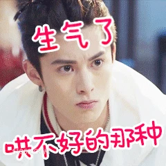 生气哄不好的那种 王鹤棣 明星 演员 生气 不开心