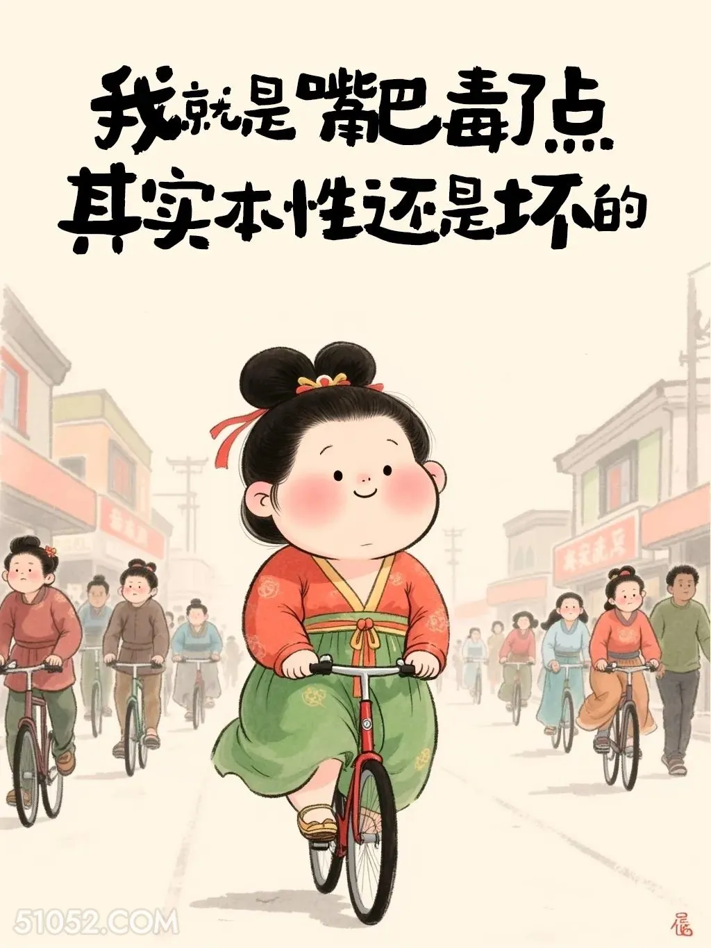 我嘴巴毒本性还坏 胖女孩 有梗 搞笑文案
