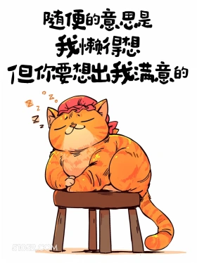随便的意思是我懒得想但你要想出我满意的 猫猫 笑死了 发朋友圈 搞笑文案