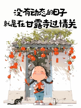 没有动态的日子在甘露寺过情关 小女孩 有梗 搞笑文案