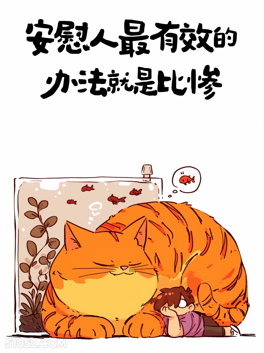 安慰人最有效的办法就是比惨 猫猫 笑死了 搞笑文案