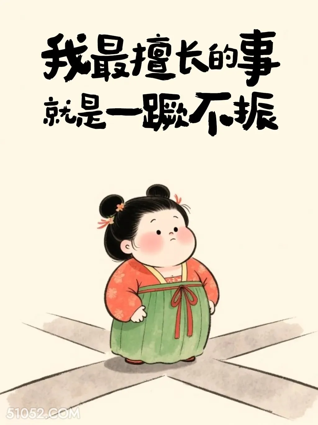 我最擅长的事就是一蹶不振 胖女孩 有梗 搞笑文案