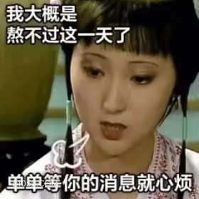我大概是熬不过这一天了 红楼梦 影视追剧 搞笑表情