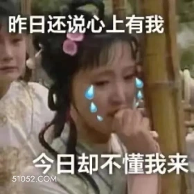 昨日还说心上有我，今日却不懂我 红楼梦 影视追剧 四大名著 曹雪芹 搞笑表情