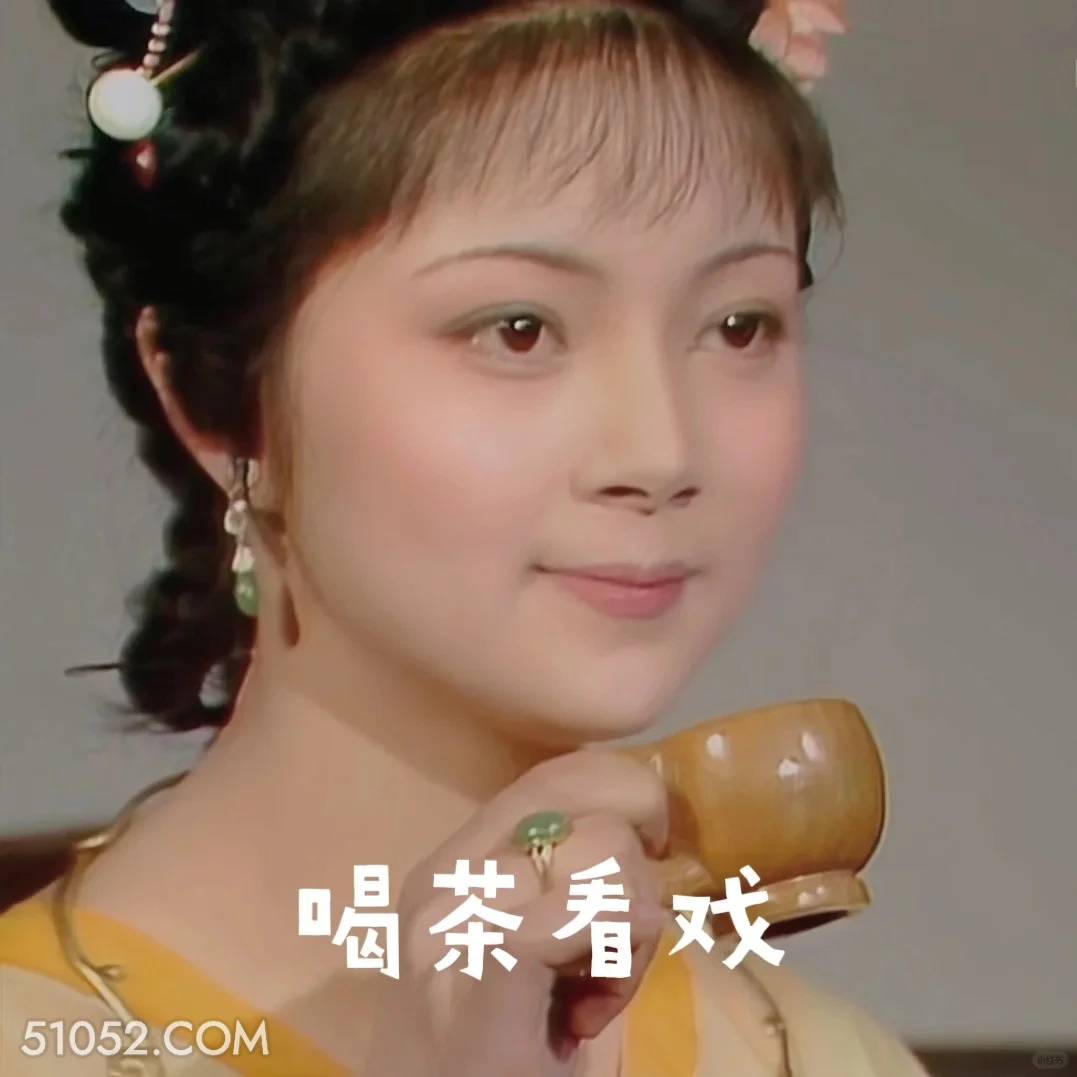 喝茶看戏 红楼梦 影视追剧 四大名著 曹雪芹 搞笑表情