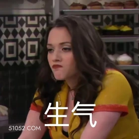 生气 破产姐妹 影视追剧 美剧 搞笑表情
