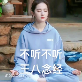 不听不听王八念经 去有风的地方 影视追剧 搞笑表情 刘亦菲