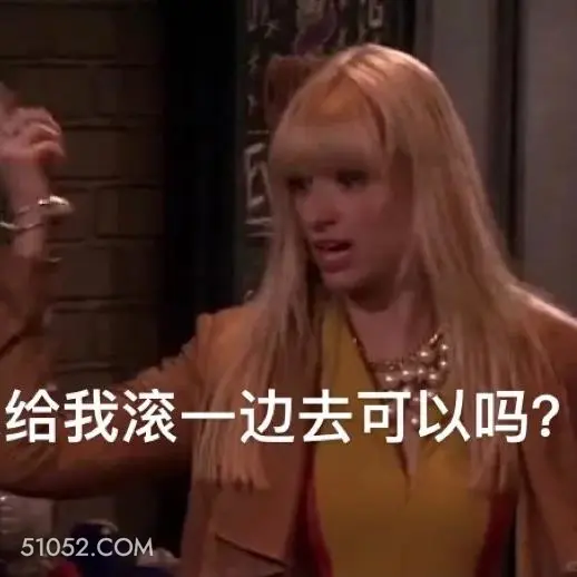 给我滚一边去可以吗 破产姐妹 美剧 情景喜剧 搞笑表情