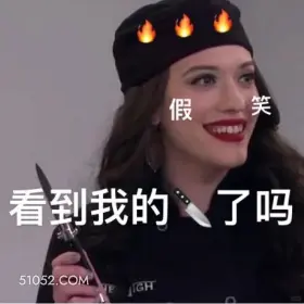 看到我的刀了吗 破产姐妹 影视追剧 情景喜剧 搞笑表情