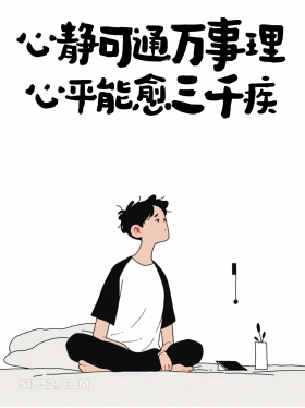 心静可通万事 男生 不内耗 清醒句子
