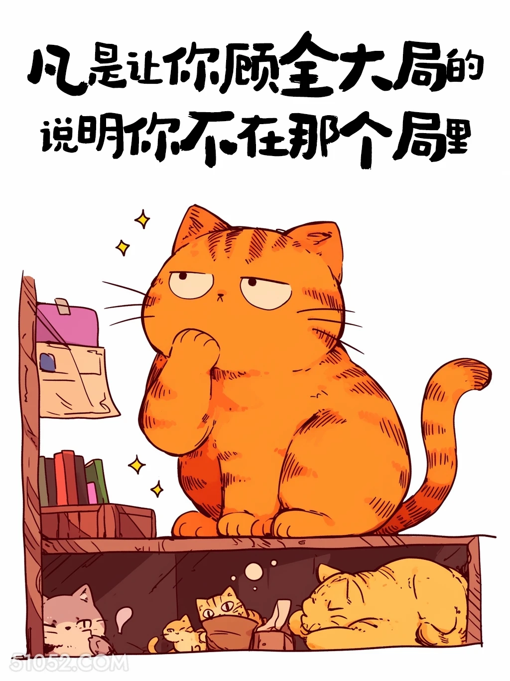 凡是让你顾全大局的说明你不在那个局里 猫猫 歪理 搞笑文案