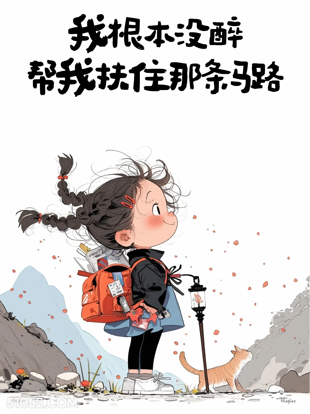 我根本没醉，帮我扶住那条马路 小女孩 喝酒 发朋友圈 搞笑文案