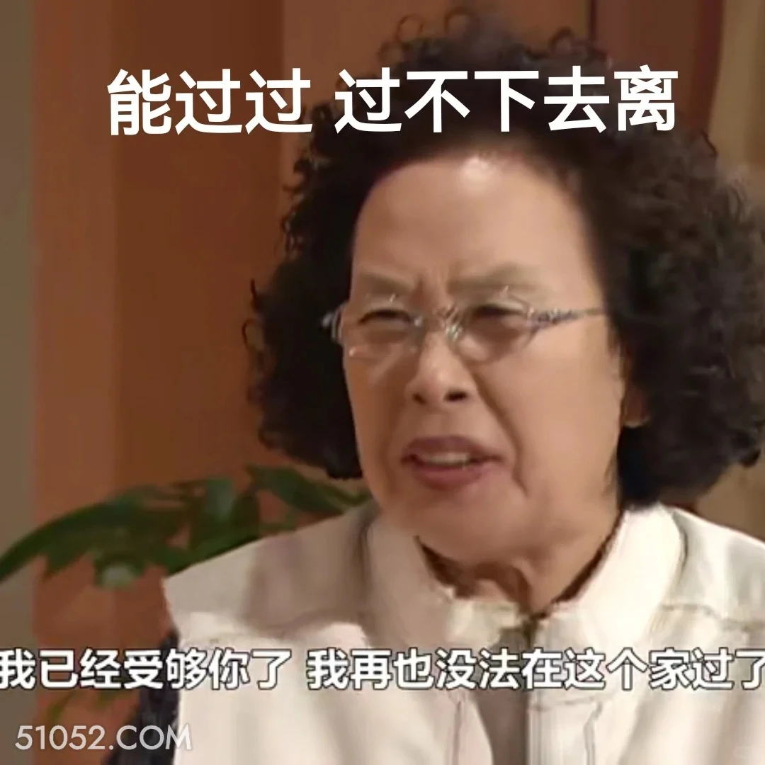 能过过，过不下去就离 搞笑一家人 韩剧 罗文姬 搞笑表情