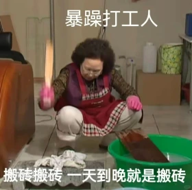 搬砖搬砖，一天到晚就是搬砖 搞笑一家人 韩剧 罗文姬 搞笑表情