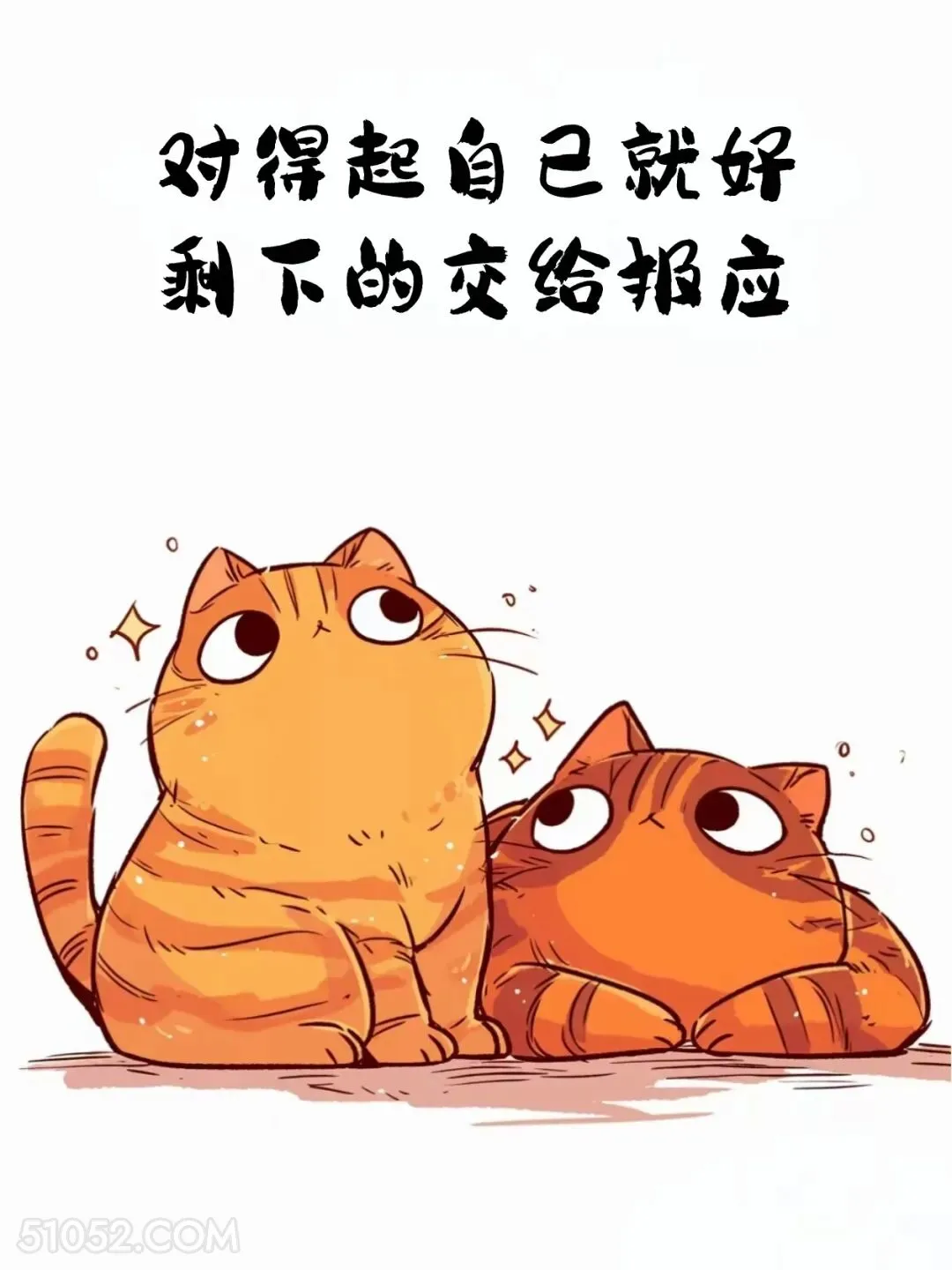 对得起自己就好，剩下的交给报应 猫猫 摆烂 发朋友圈 搞笑文案