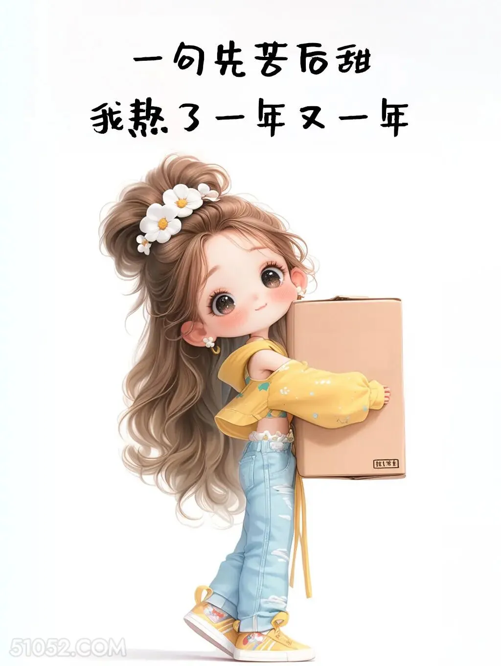 一句先苦后甜熬了一年又一年 小女孩 我累了 走心文案