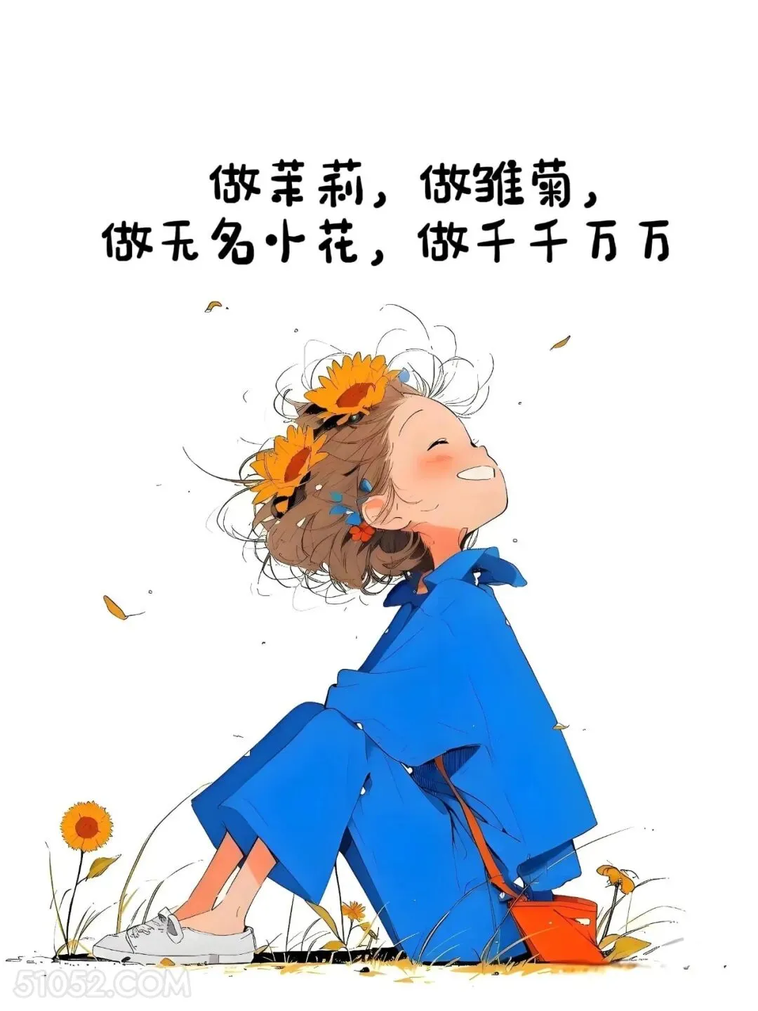 做茉莉做雏菊，做无名小花，做千千万万 小女孩 人间清醒 走心文案