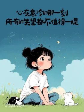 心灰意冷那一刻，所有失望都不值一提 小女孩 放狠话 走心文案