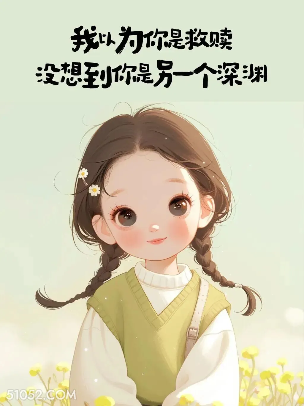 我以为你是救赎，却是另一个深渊 小女孩 心疼 走心文案 发朋友圈