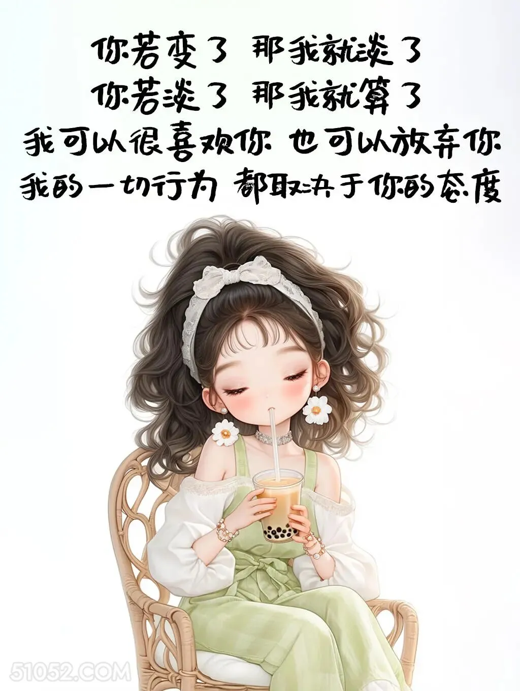 你若变量我就淡了，你若淡了我就算了 漂亮女孩 发朋友圈 走心文案