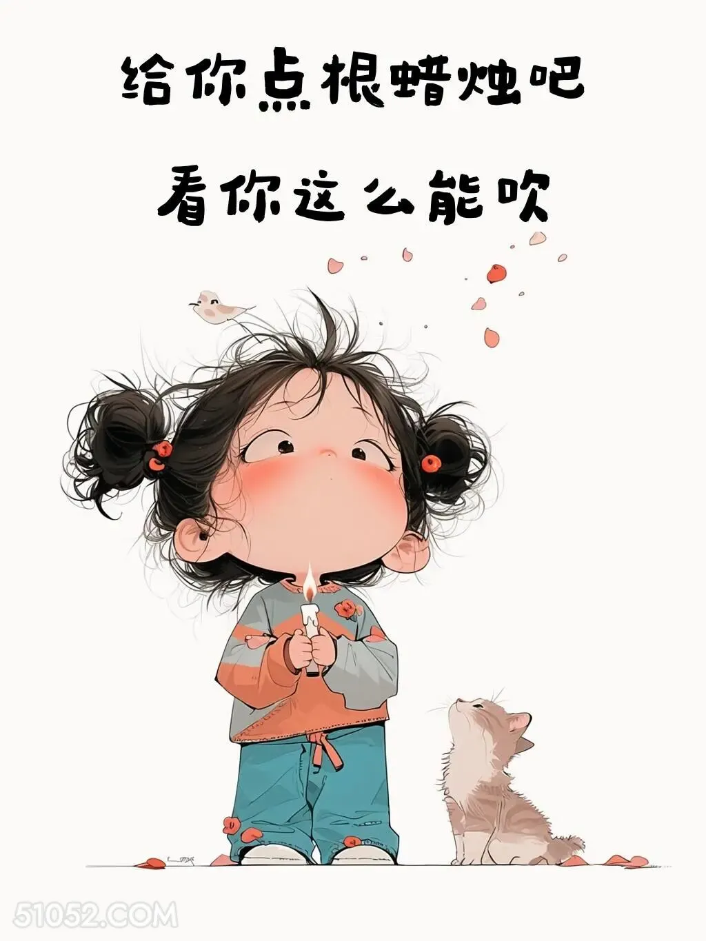 给你点跟蜡烛吧，你这么能吹 小女孩 不带脏字骂人 搞笑文案