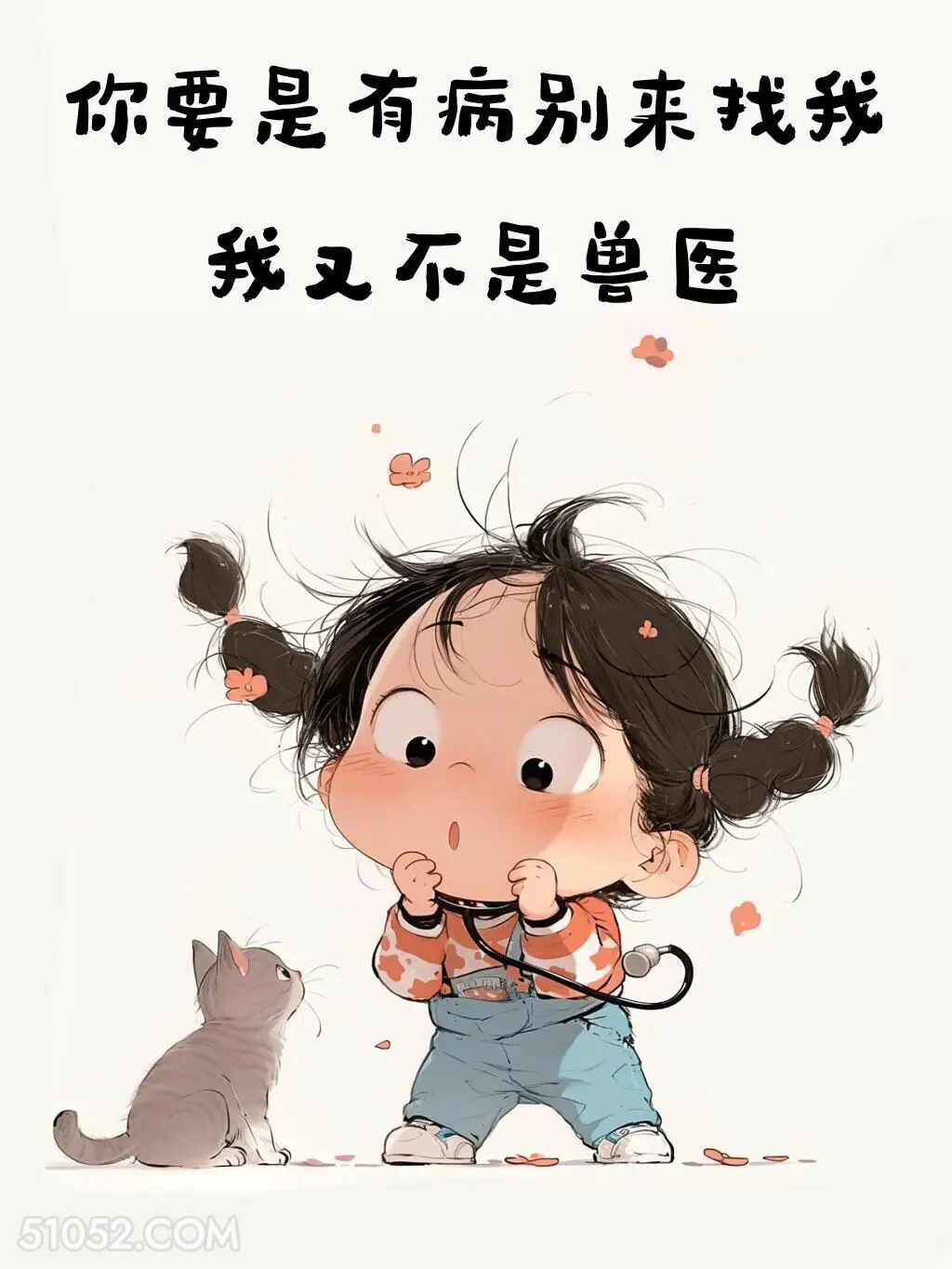 你要有病别来找我，我不是兽医 小女孩 不带脏字骂人 搞笑文案