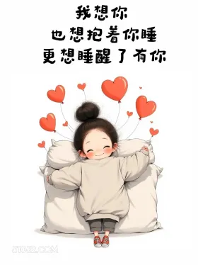 想抱着你睡更想睡醒有你 小女孩 小男孩 撩人 走心文案
