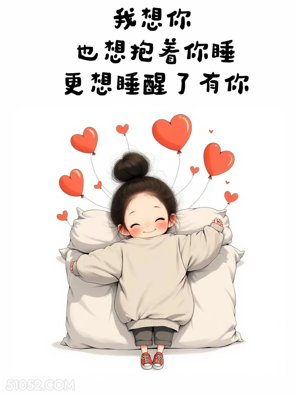 想抱着你睡更想睡醒有你 小女孩 小男孩 撩人 走心文案