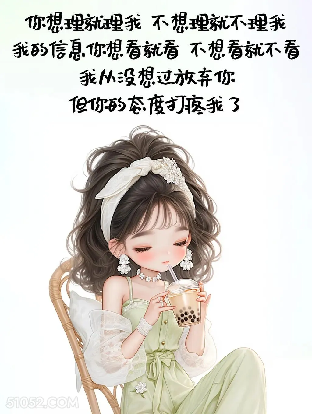 我从没想过放弃你，但你的态度打疼我了 漂亮女孩 发朋友圈 走心文案