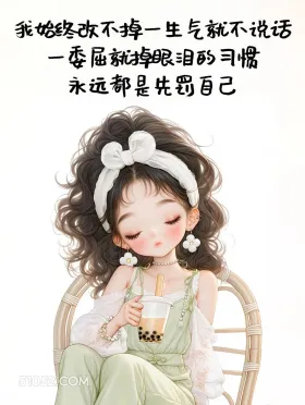 始终改不掉惩罚自己的习惯 漂亮女孩 发朋友圈 走心文案