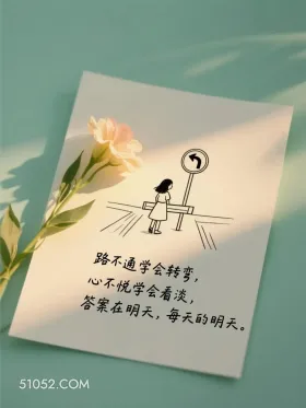 他若爱你看到立马崩了 简笔画 走心文案 发朋友圈