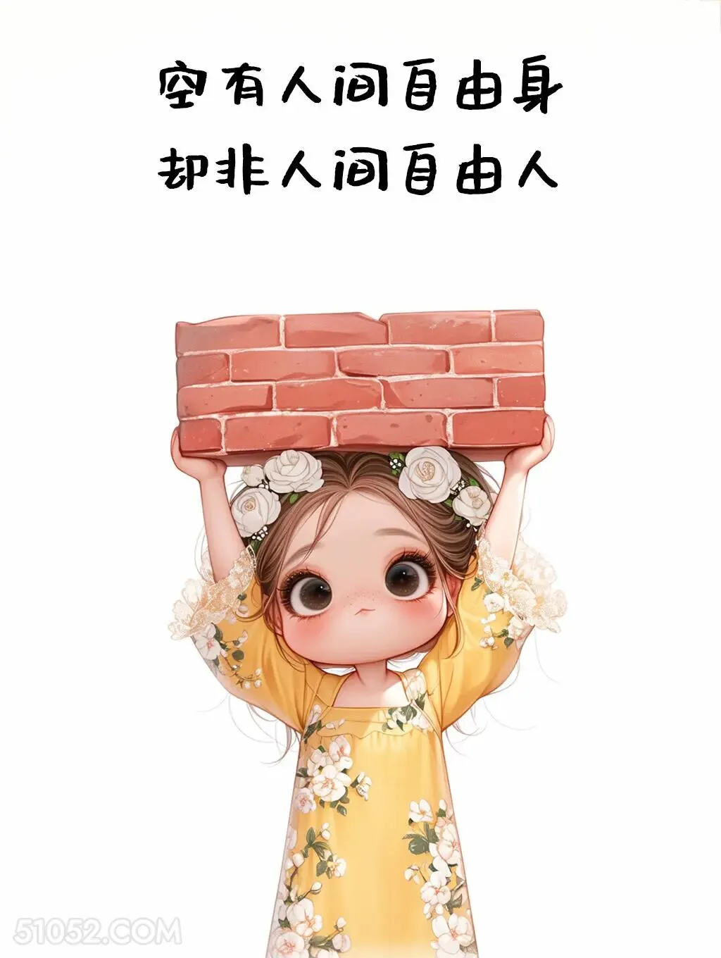 空有人间自由身，却非人间自由人 小女孩 我累了 走心文案