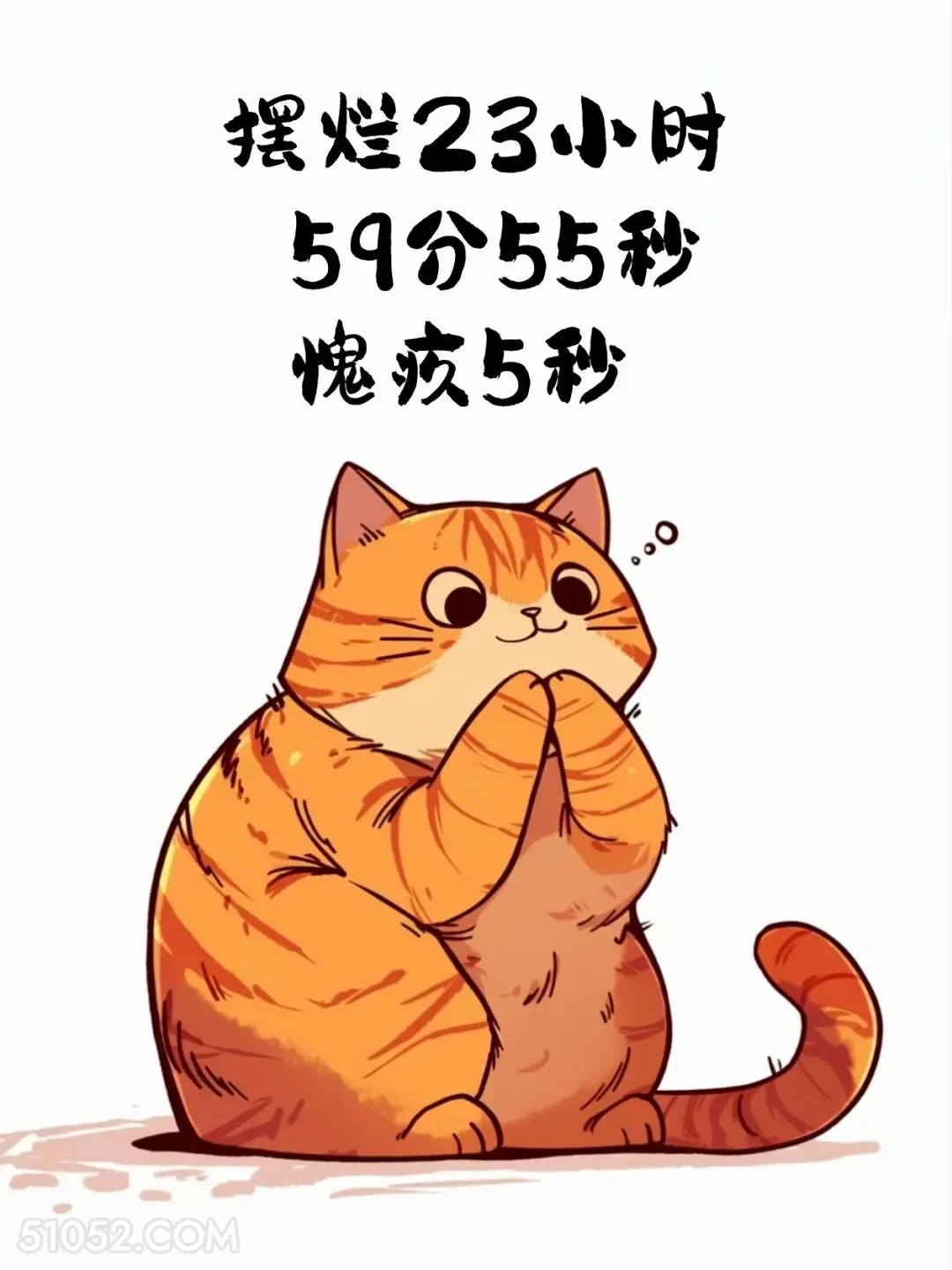 摆烂一天愧疚5秒 猫猫 摆烂 发朋友圈 搞笑文案