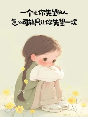 一个让你失望的人怎么可能只让你失望一次 小女孩 心疼 走心文案 发朋友圈