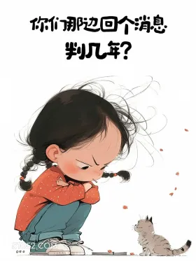 你们那边回消息判几年 小女孩 秒回 搞笑文案
