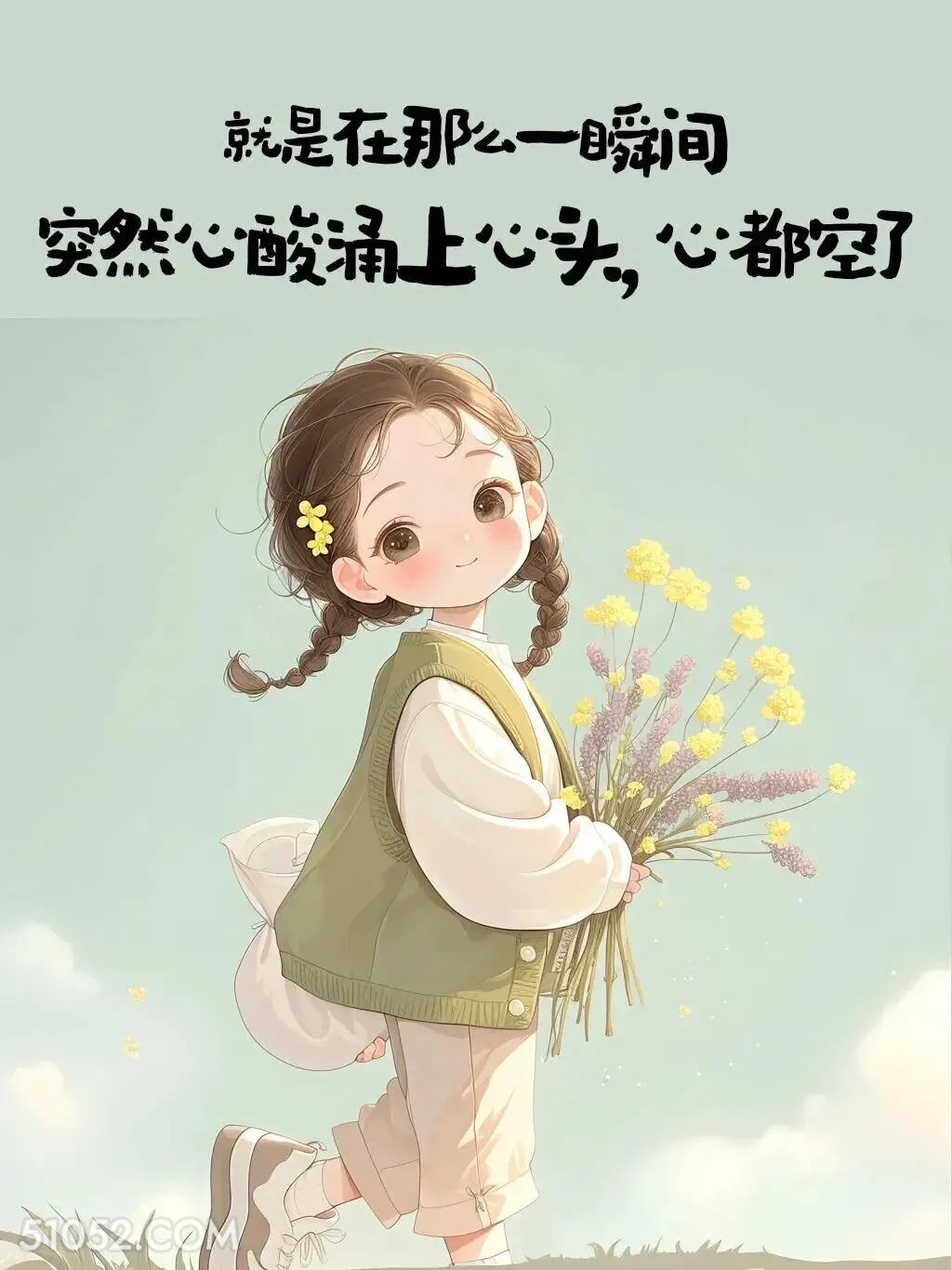 一瞬间突然心酸涌上心头 小女孩 心疼 走心文案 发朋友圈