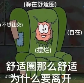 舒适圈那么舒适为什么要离开 海绵宝宝 派大星 章鱼哥 蟹老板 动画片