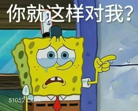 你就这样对我？ 海绵宝宝 动画片 搞笑表情 黄色海绵 派大星