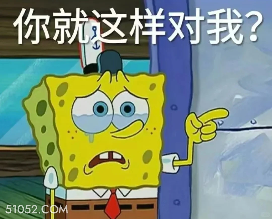 你就这样对我？ 海绵宝宝 动画片 搞笑表情 黄色海绵 派大星