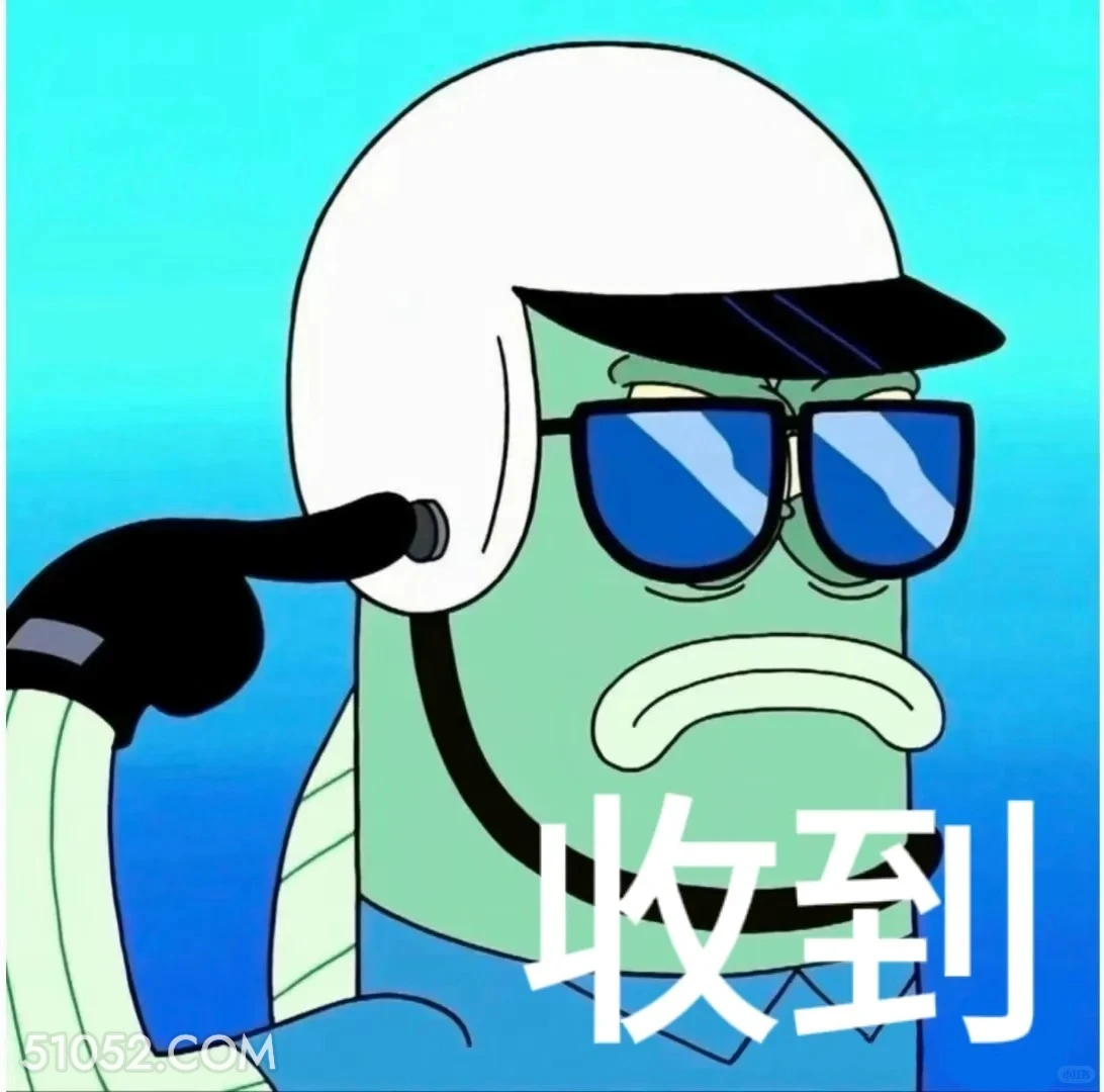 收到 海绵宝宝 派大星 章鱼哥 蟹老板 搞笑表情