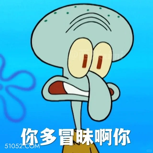 你多冒昧啊你 海绵宝宝 派大星 章鱼哥 小窝 动画片