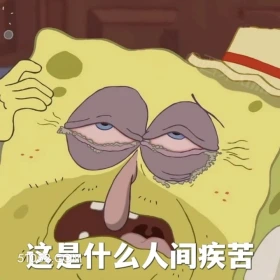 这是什么人间疾苦 海绵宝宝 派大星 章鱼哥 动画片 搞笑表情